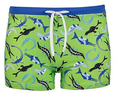Produktbild von Beco Ocean Dinos Badeboxershorts für Jungen | Grün