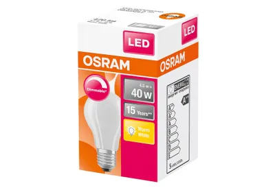 Produktbild von Osram Retrofit Classic A, 4 W, 40 W, E27, 470 lm, 20000 h, Warmweiß
