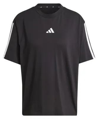 Produktbild von adidas Damen Essentials 3-Stripes Boyfriend Shirt, Black/White, XXL