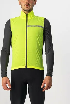 Zdjęcie produktu dla Kamizelka rowerowa CASTELLI - SQUADRA STRECH - żółta, rozmiar S