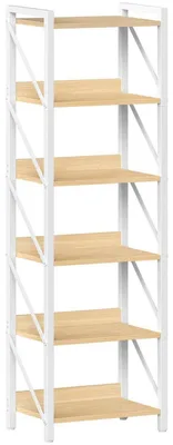 Produktbild von Bücherregal 4-stöckig Standregal Leiterregal Weiß Holz 42 x 28 x 161,5 cm