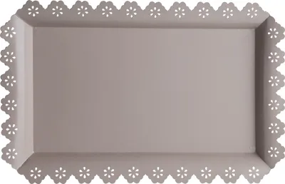 Produktbild von Tablett - Braun - Metall - B 46 x L 30 cm