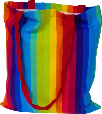Obrázek produktu pro Bavlněná taška Öko – látkový sáček 38 × 42 cm, 145 g, barevný v LGBT designu
