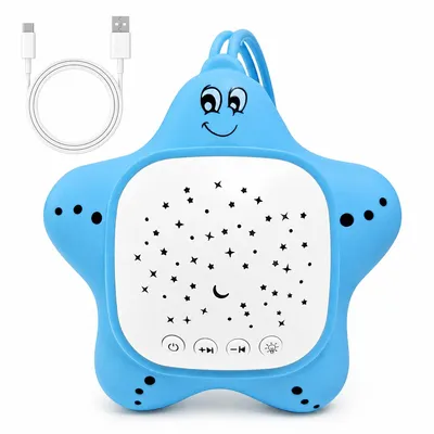 Produktbild von Baby Einschlafhilfe mit Weißrauschen, Sternenhimmel-Projektor & beruhigenden Naturklängen für ruhigen Babyschlaf