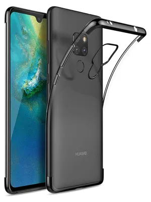 Produktbild von Conie Silikon Schutzhülle für Huawei Mate 20 Tasche Case Cover Bumper Hülle Rand in Schwarz