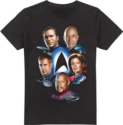 Image de Star Trek - "Starfleet's Finest" T-shirt pour homme TV5882 (4XL) (Noir)
