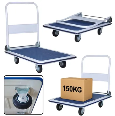 Obrázok produktu pre Plošinový prepravný skladový vozík do 150 kg
