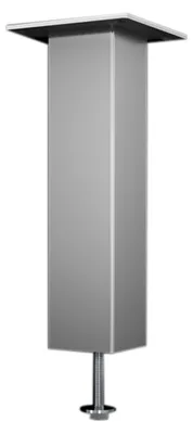 Produktbild von Bar-Konsole CAPRI gerade | 50x50 mm | Aluminium silber | Höhe: 230 mm | 1 Stück