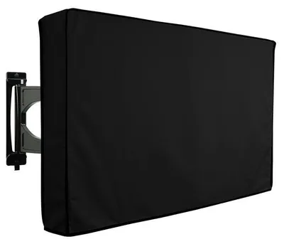 Immagine prodotto di Custodia protettiva per TV da esterno - Copertura per TV per uso esterno - Impermeabile e antipolvere - Tessuto Oxford 600D - Adatta per televisori da 22-24 pollici - Colore nero