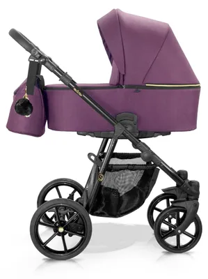 Produktbild von Milukids Risso 3-in-1 Kombikinderwagen Schwarz mit Babyschale (RIS-16)