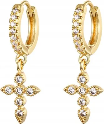 Produktbild von Modische Klassische Kupfer Ohrringe K03 Gold