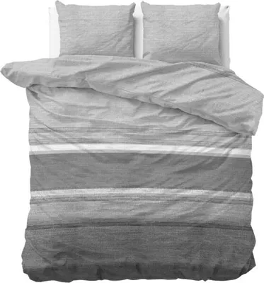 Immagine prodotto di Sleeptime 100% Flanella Stone Stripe grau 240 x 200/220 cm