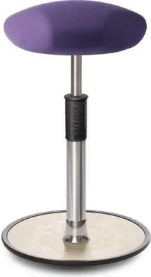 Produktbild von Sitz- Stehhocker Free Tall Triangel Gestrick Lila chrom /cremeweiß.