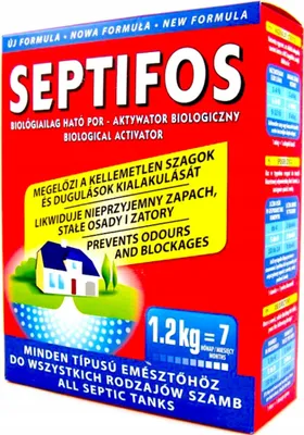 Obrázek produktu pro Aktivátor bakterií Septiky Čistírny odpadních vod Nádrže odpadních vod Čistírny odpadních vod 1,2 kg