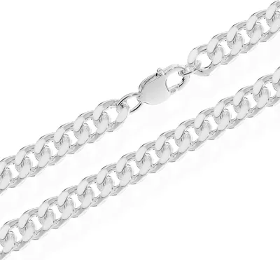 Produktbild von 70cm Panzerkette 925 Sterlingsilber Breite - 9mm Diamantiert Silber 4273