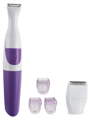 Produktbild von 2-in-1-Haarschneider für Damen, elektronisch, waschbar, für Bikinizone, Lila