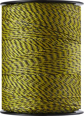 Image de Fil de clôture électrique VEVOR, 3366 pieds 1026 m de polyfilament portable, 1/8 de pouce de diamètre, 6 brins d'acier inoxydable pour une conductivité fiable et une résistance aux UV et à la rouille, fil de clôture pour chevaux, bovins, bétail