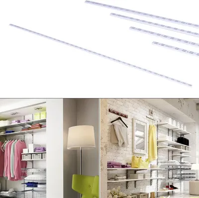Produktbild von Wandleiste Wandschiene zweireihig für ''Premium Regalsystem'' 200cm weiß