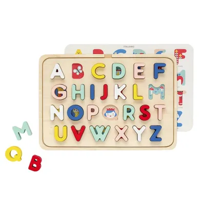 Obrázok produktu pre Petit Collage Drevené abecedné puzzle