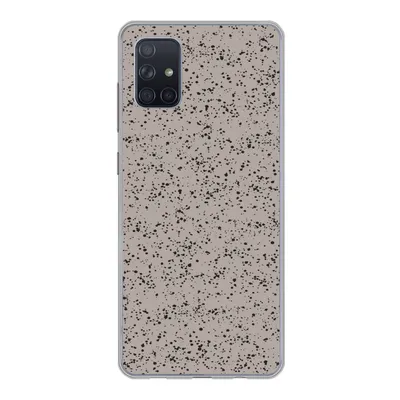 Produktbild von MuchoWow® Handyhülle Schutzhülle Hülle für Samsung Galaxy A71 Polka dots - Schwarz - Grau Silikon Softcase Handy Hülle - Kartenbesitzer