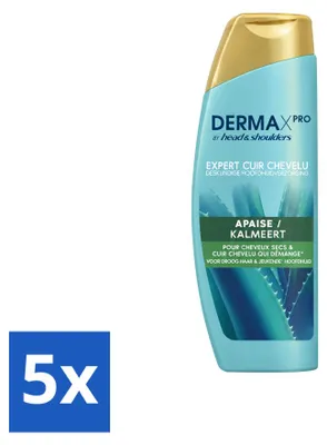 Obrázok produktu pre 5 ks šampónu Head & Shoulders DermaX Pro proti lupinám, upokojujúci, 470 ml - výhodný balík