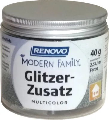 Produktbild von 40g Renovo Glitzerzusatz, Modern Family, Multicolor