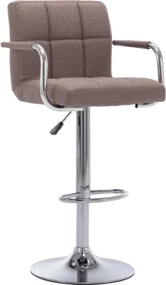 Image de Tabouret de bar Taupe Tissu