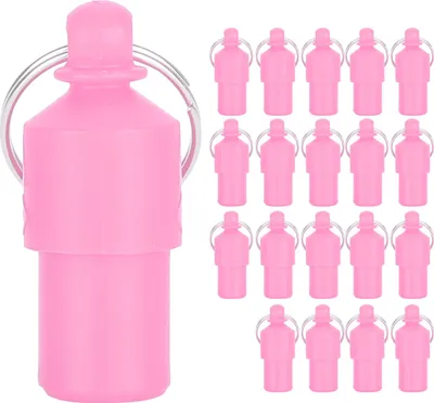 Obrázek produktu pro 20ks Antilost Pet Tag Psi kočky ID Jméno Adresa Label Storage Control Barrel Tube Collar Tag (Pink)