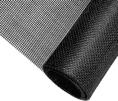 Produktbild von Fliegengitter für Fenster 250x125CM, Mückennetz, UV-beständig, Zuschneidbar, Schwarz für Zuhause