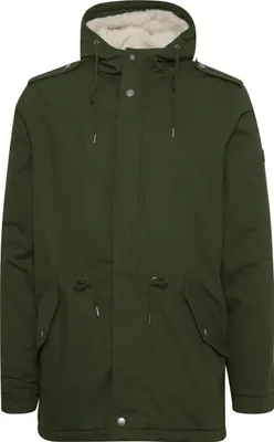 Produktbild von Solid SDDarnell Herren Winterjacke Parka Mantel gefüttert mit Teddy-Futter Kapuze Kordelzug Druckknöpfe Baumwolle Regular fit