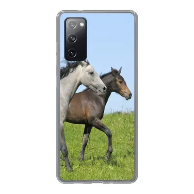 Produktbild von MuchoWow® Handyhülle Schutzhülle Hülle für Samsung Galaxy S20 FE Pferde - Tiere - Gras Silikon Softcase Handy Hülle - Abdeckung