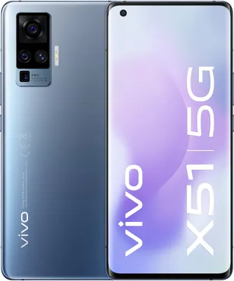 Produktbild von VIVO X51 5G, 16,7 cm (6.56"), 2376 x 1080 Pixel, 8 GB, 256 GB, 48 MP, Grau