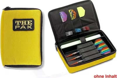 Image de The Pak - étui aux flèchettes pour 1 bis 2 monté Sets JAUNE dartcase