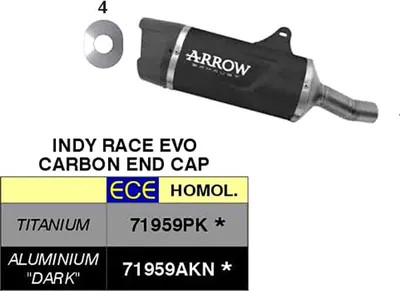 Obrázek produktu pro ARROW Indy Race Evo titanový výfuk s koncovkou pro CF Moto 450nk 450sr