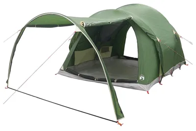 Produktbild von vidaXL Tunnelzelt mit Dach Grün 370 x 275 x 210 cm Polyester und Stahl