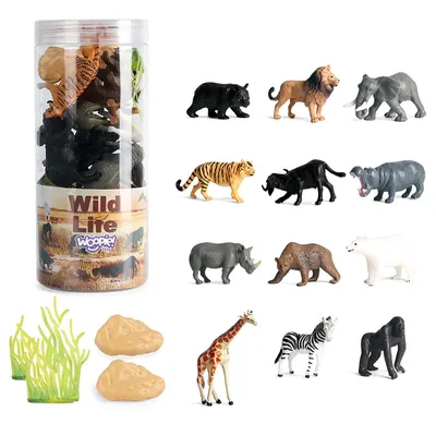 Obrázek produktu pro Sada figurek divokých zvířat Woopie, 16 ks