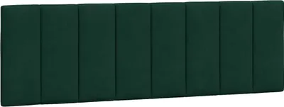 Produktbild von vidaXL Kopfteil-Kissen "Hanko" Dunkelgrün 160 cm Samt