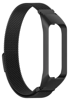 Produktbild von By Qubix Milanaise-Armband - Schwarz - passend für Samsung Galaxy Fit 2