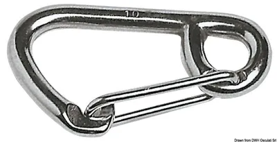 Obrázok produktu pre Karabína AISI 316 so širokým otvorom 120 mm , 1 kus