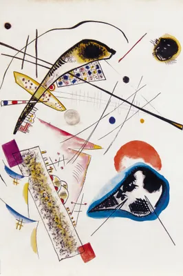 Obrázok produktu pre Wassily Kandinsky Art Print Picture - Lyrická kompozícia, 1922 (120 x 180 cm)