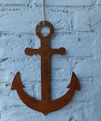 Produktbild von Stabiler Anker maritime Wand-Deko Eisen massiv Rost Meer Küste 30 cm