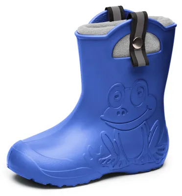 Produktbild von Ladeheid Kinder Federleichte Gummistiefel Thermo Fütterung Mädchen Jungen Rutschfest Regenstiefel Kinder Regenschuhe LA-CA-Frog245 (Blau, 26/27 EU)