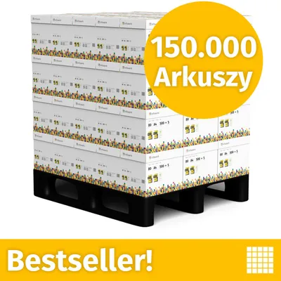 Zdjęcie produktu dla NOWOŚĆ: Infowerk Papier do drukarek i kopiarek, 150000 arkuszy, 60 x 2500, A4, Premium, ekstra biały, CIE 160, Zwycięzca testów, Certyfikat PEFC