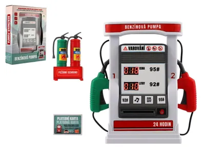 Produktbild von Batteriebetriebene Tankstelle aus Kunststoff mit Sound und Licht, im Karton 17 x 23 x 6 cm