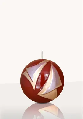 Produktbild von Designkerze Aurelia Kugelkerze Dunkelrot 80 mm