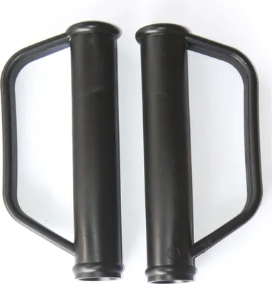 Produktbild von 2x Schubkarrengriff Sackkarrengriff Griff Schubkarre Sackkarre - 25mm SCHWARZ