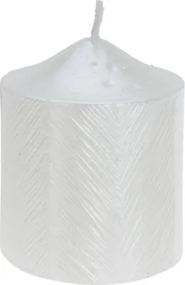 Obrázek produktu pro Dekorační svíčka s metalickým vzorem, 5 x 6 cm