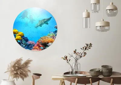 Produktbild von MuchoWow® - Tapetenkreis - Wandbild rund - Schlafzimmerdekoration - Wanddeko - runde Tapete - Kunst für zu Hause