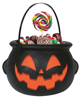Productafbeelding van Halloween, heksenketel, pompoen gezicht, snoep emmer, kinderen, "trick or treat", magische verzamelfiguur, griezelig accessoire, verkleedplezier, herfst, kleur: meerkleurig