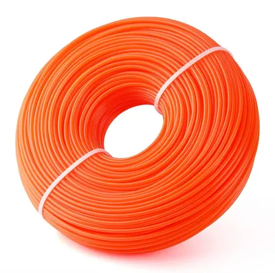 Obrázok produktu pre Káblový drôt na kosačky – Vhodný pre kosačky – Okrúhly drôt – Oranžová farba – 96 metrov – 2,4 mm – Vysoká kvalita